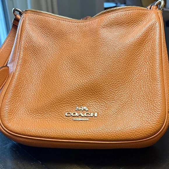 Coach Tangerine/Orange Leather Handbag - Picture 8 of 8